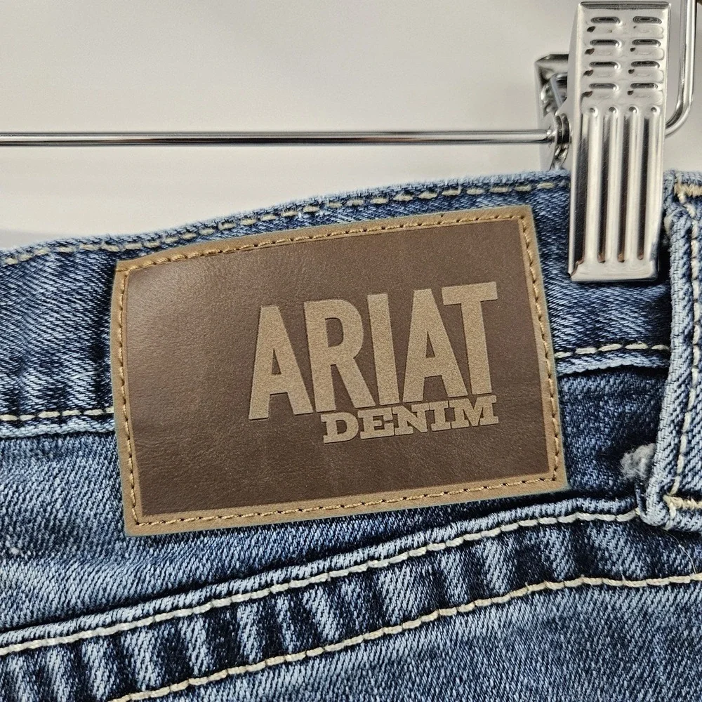 Ariat M4 Relaxed Straight Leg Jeans Mens 30x30 Blue Western Cowboy Denim